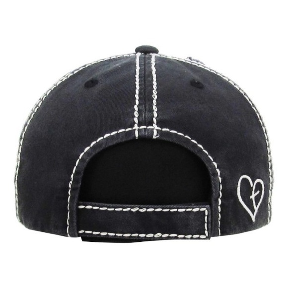 🎄SALE🎄 Black BLESSED leopard accent hat - Picture 3 of 3